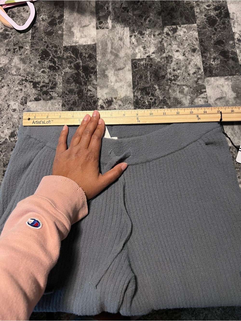 Alo Women’s Snuggle Up Sweater High Waist Wide Leg Pant Steel Grey Size L - Picture 12 of 15